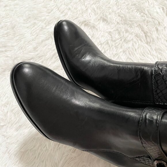 NO BOX Women Coach Patricia Mat Leather Ankle Bootsin  Black Size 6.5 - Picture 8 of 10